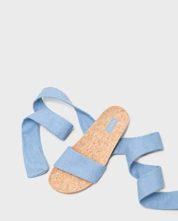 Sand Vegan Knöchelband Sandalen | Blau
