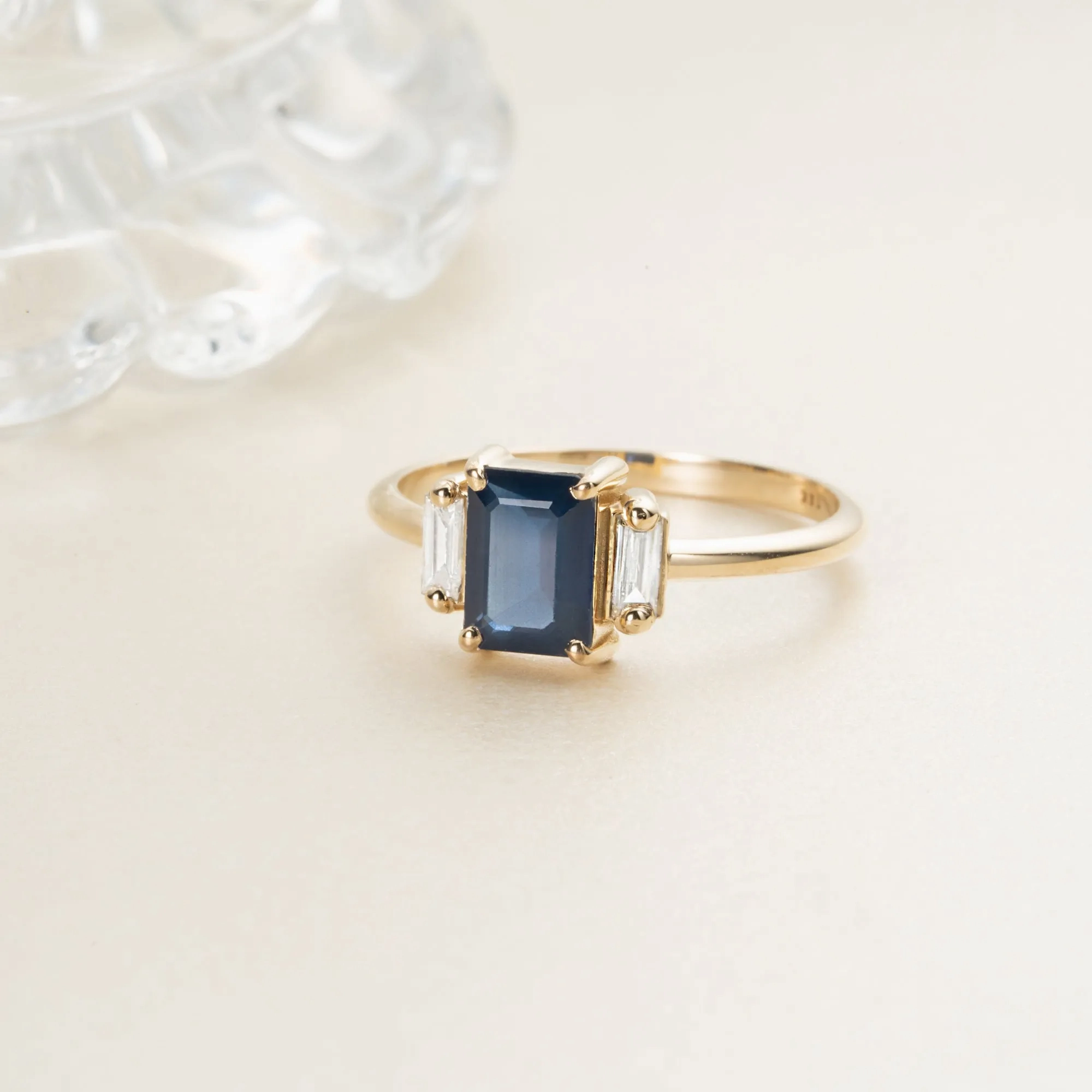 Sapphire and Diamond Engagement Ring, Lauryn
