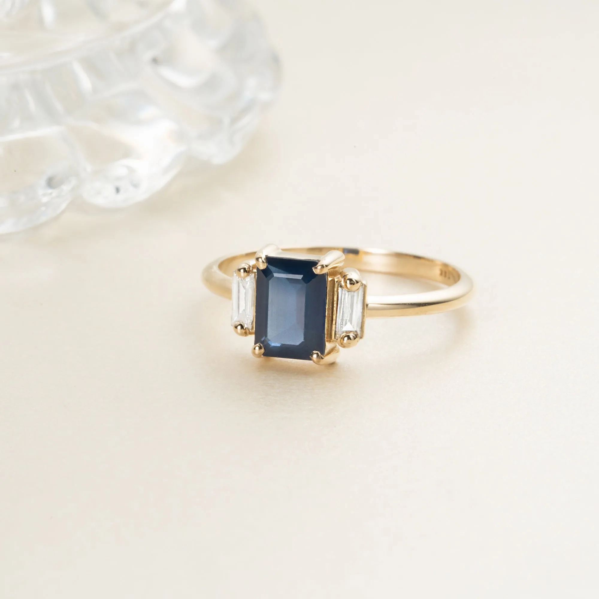 Sapphire and Diamond Engagement Ring, Lauryn