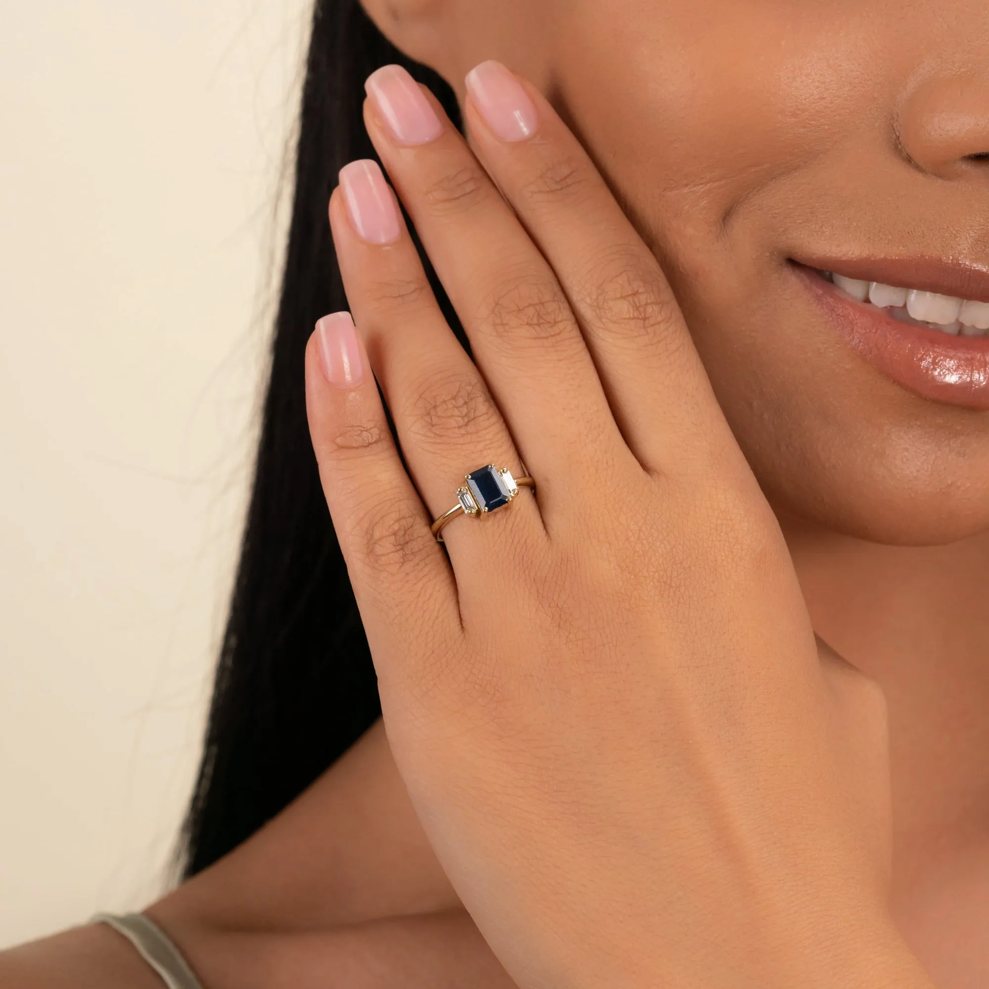 Sapphire and Diamond Engagement Ring, Lauryn