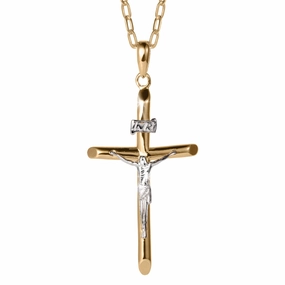 Saviours Embrace Crucifix Pendant 