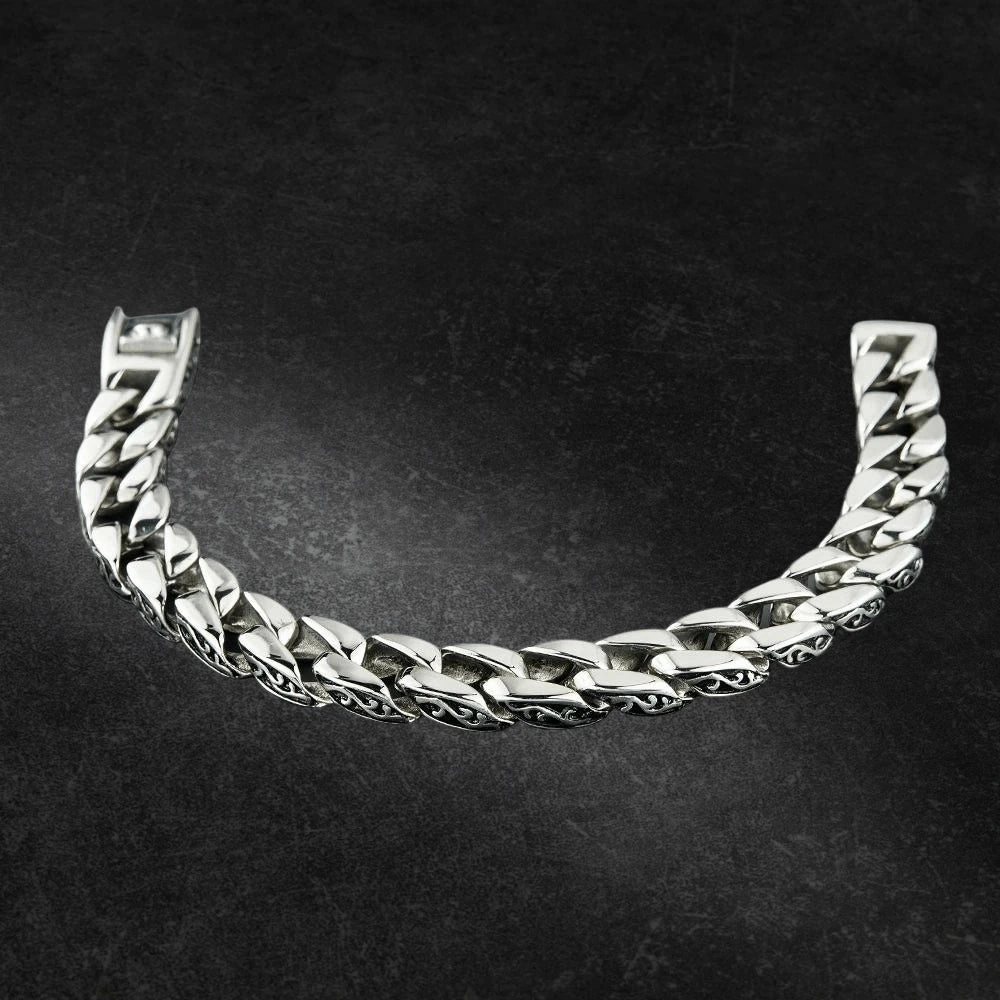 Scroll Steel Necklace