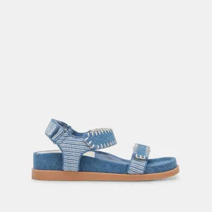 SEÑORA SANDALETTEN BLAU MULTI DENIM