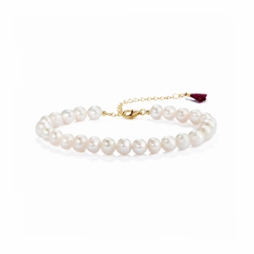 Shashi Bracelet Classique Vermeil Pearl on Sterling Silver fashion-jewelry  