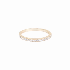 Shashi Diamond Bar Ring, Vermeil on Sterling Silver fashion-jewelry  