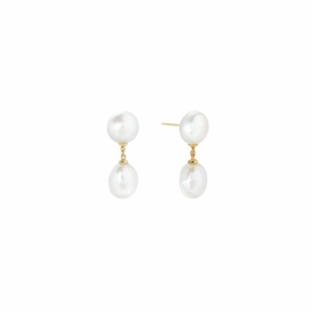 Shashi Drop Earring Vermeil on Sterling Silver 