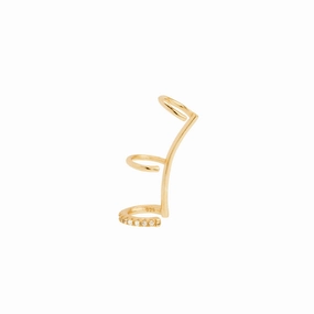 Shashi Mercy Ear Cuff Earring, Vermeil on Sterling Silver 
