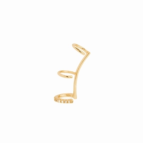 Shashi Mercy Ear Cuff Earring, Vermeil on Sterling Silver fashion-jewelry  