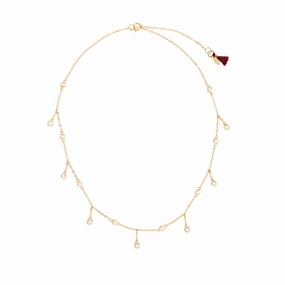 Shashi Solitaire Drop Necklace, Vermeil on Sterling Silver fashion-jewelry  