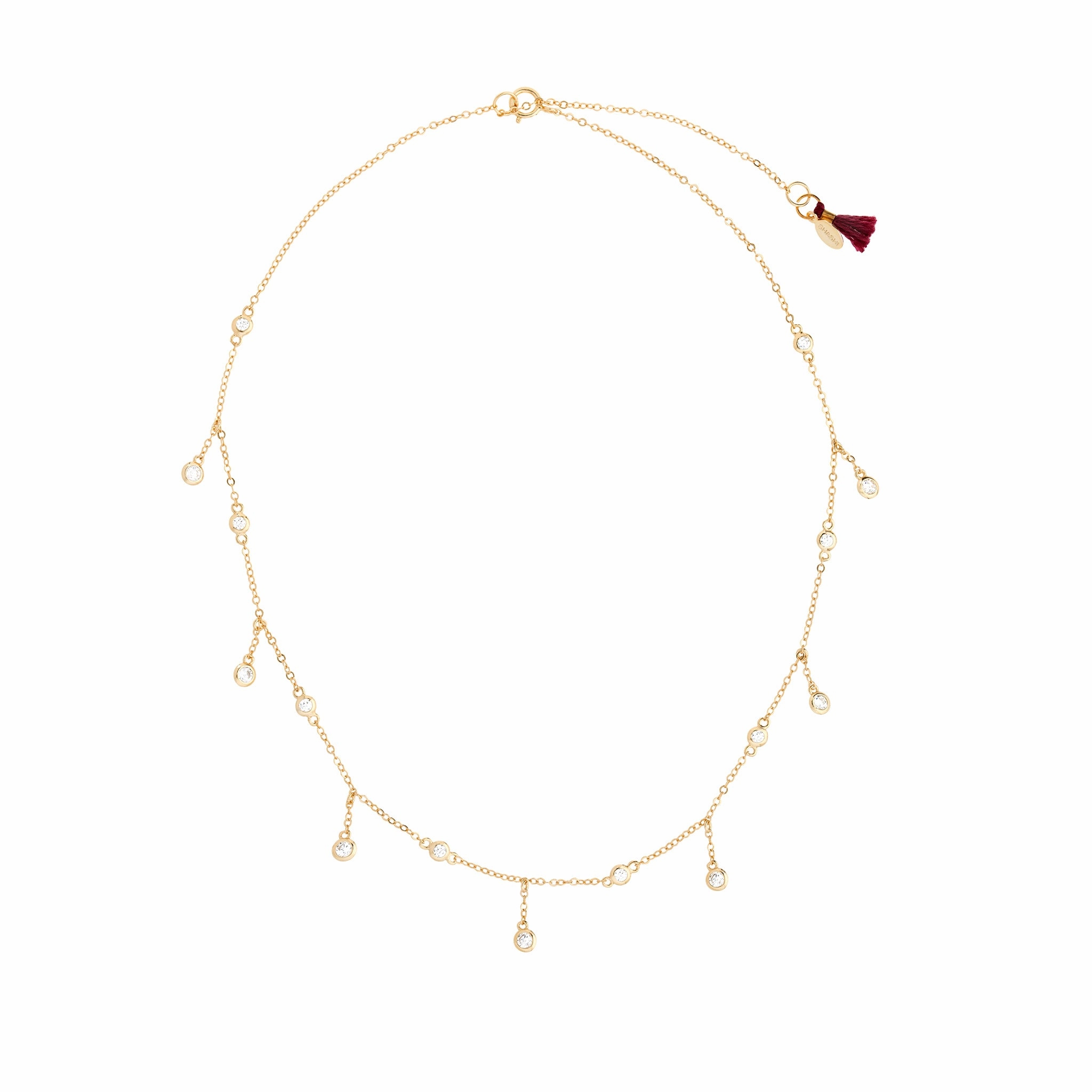 Shashi Solitaire Drop Necklace, Vermeil on Sterling Silver fashion-jewelry  