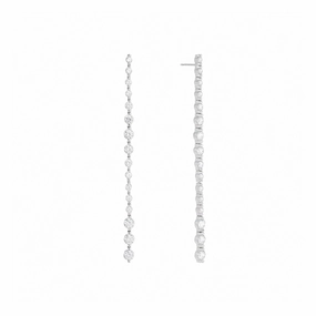 Shashi Tennis Drop Earring Vermeil on Sterling Silver 