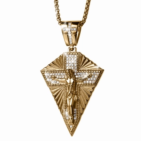 Shield Crucifix Pendant 