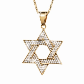 Shimmering Star Of David Pendant 