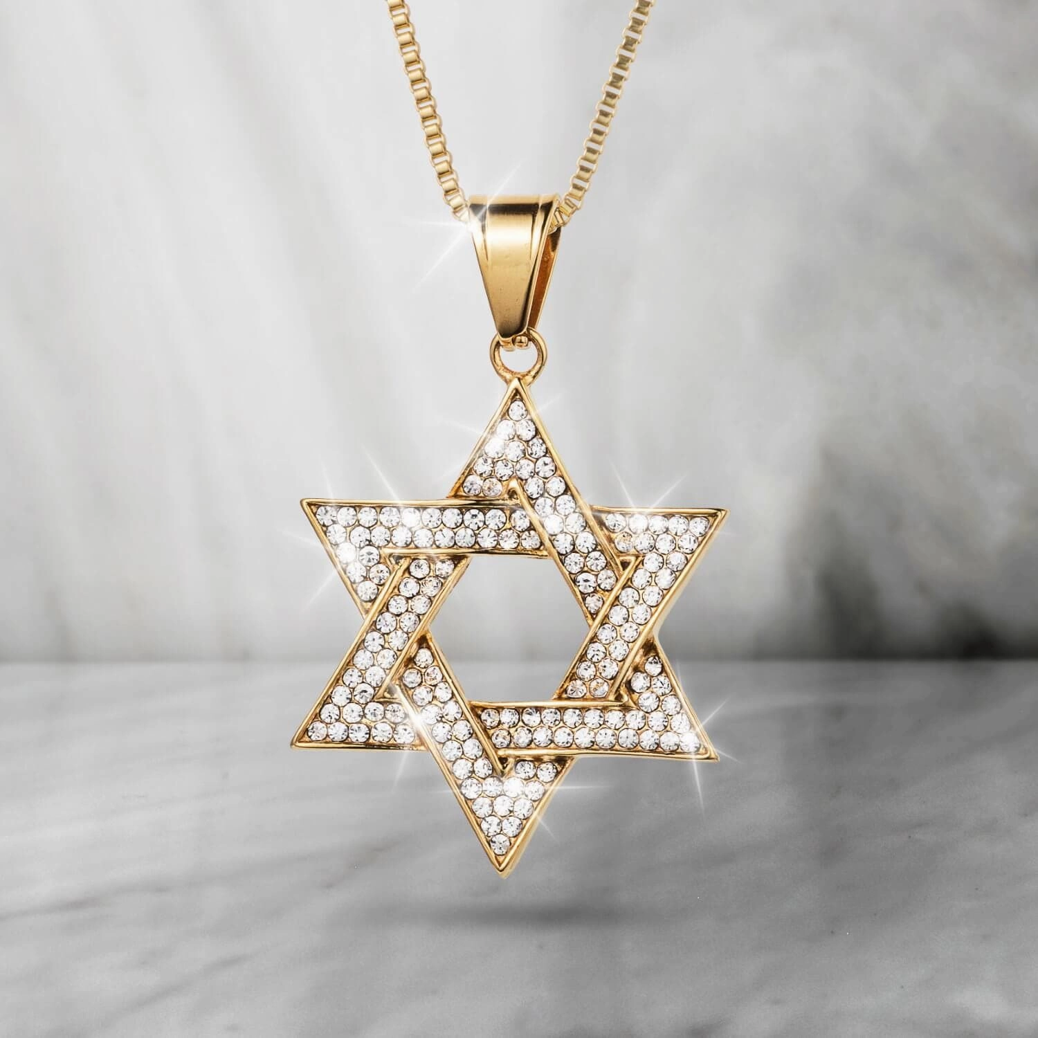 Shimmering Star Of David Pendant
