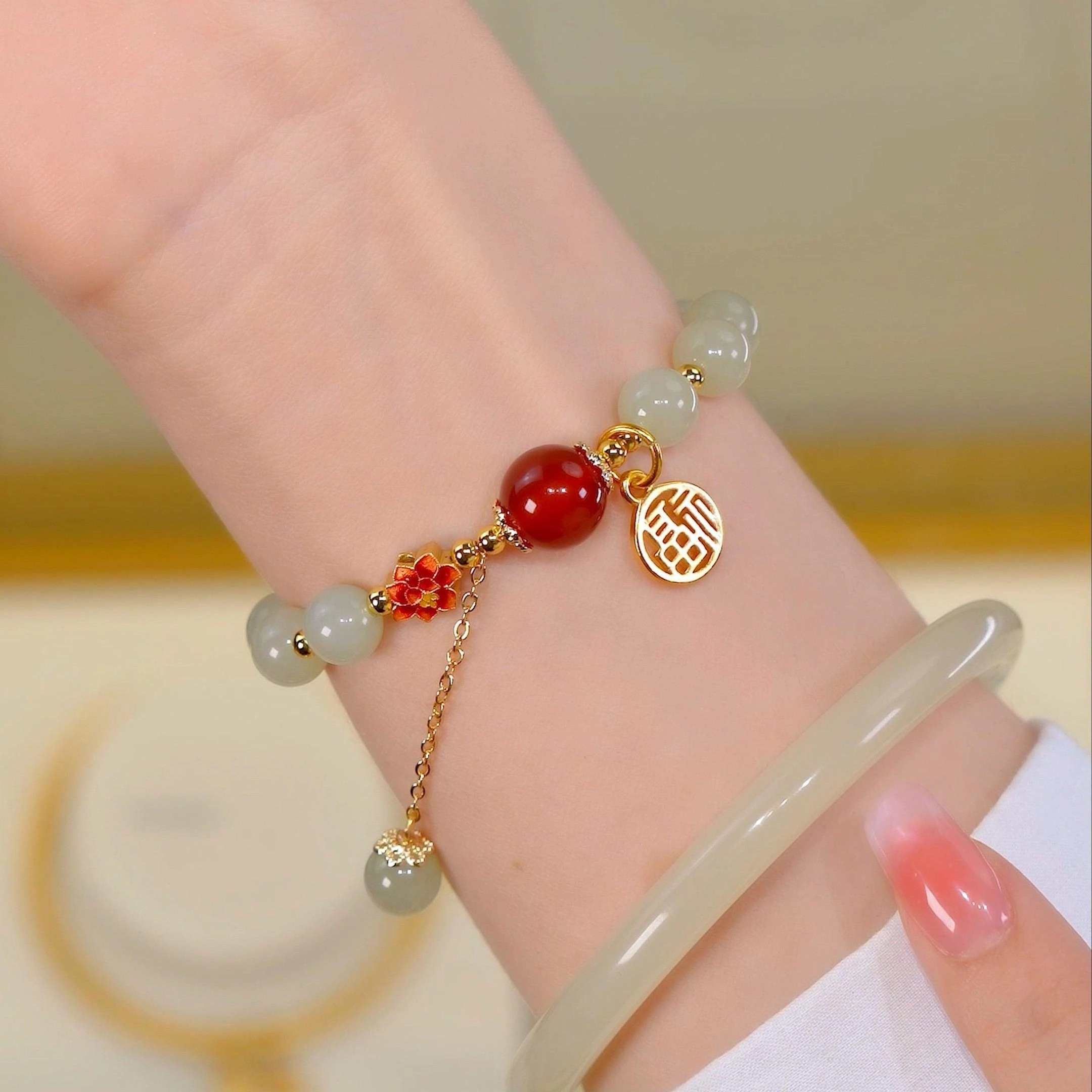 Shore Koi Lucky Red Rope Bracelet