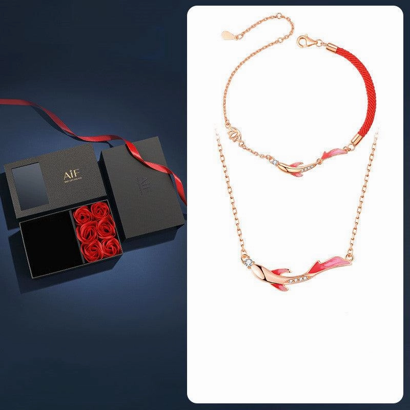 Shore Koi Lucky Red Rope Bracelet