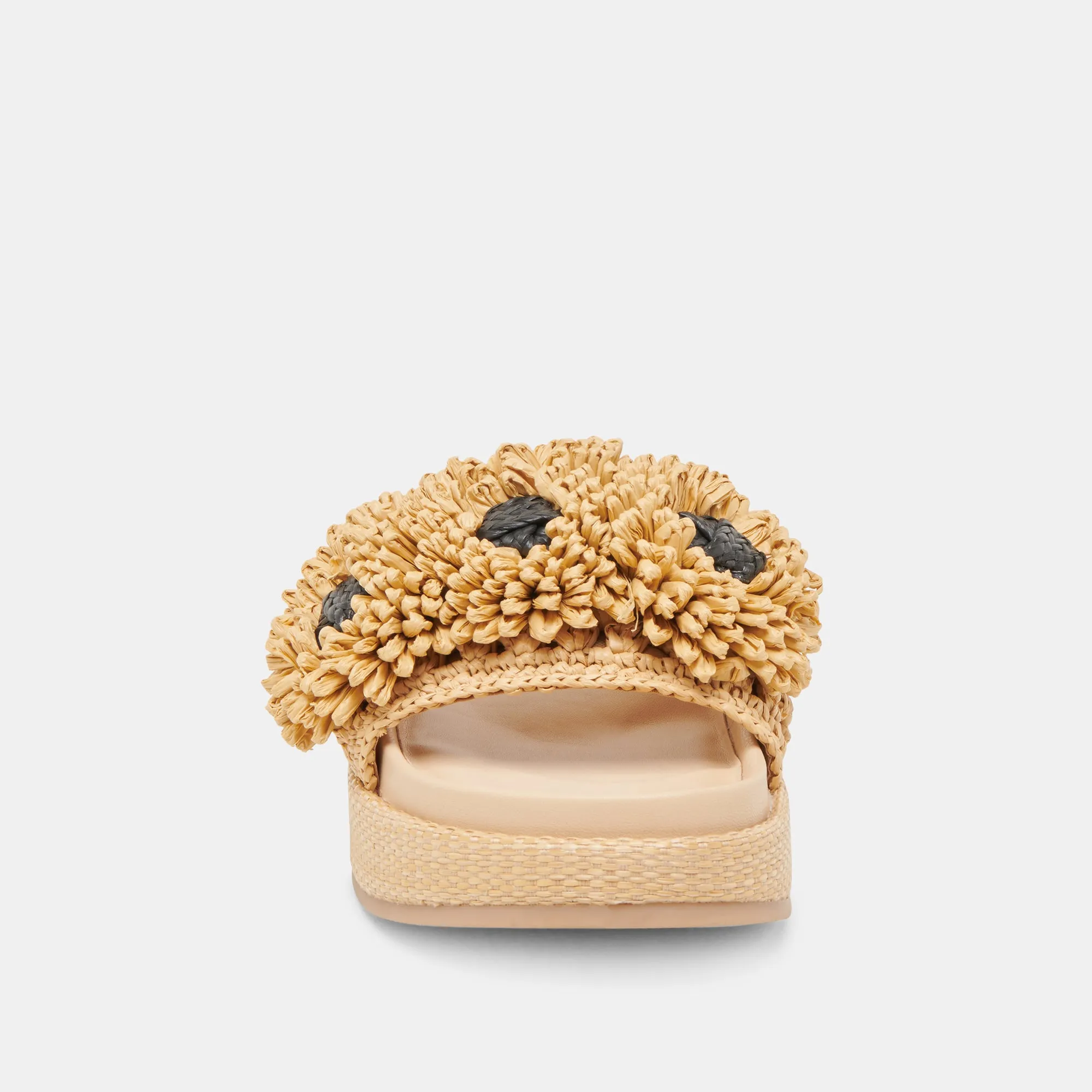 SIDONA BLUMENSANDALETTEN LT NATUR RAFFIA