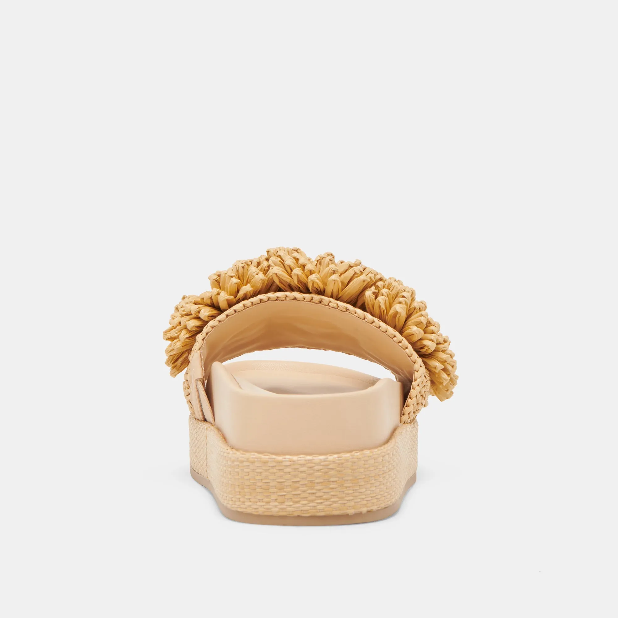 SIDONA BLUMENSANDALETTEN LT NATUR RAFFIA