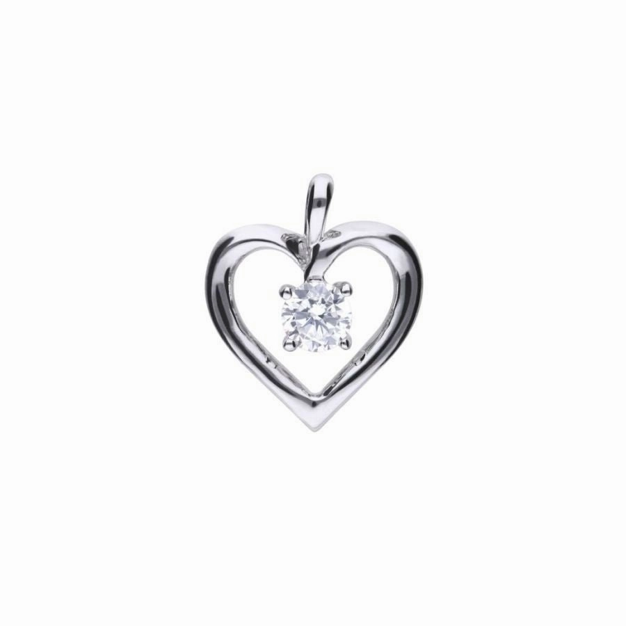 Sil-Cz-Opn Heart Pend   C texture-silver-ornament  