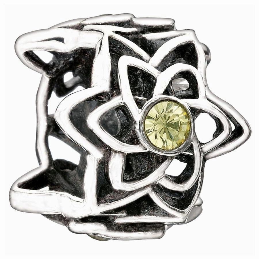 Silver bead - Dahlia texture-silver-ornament  