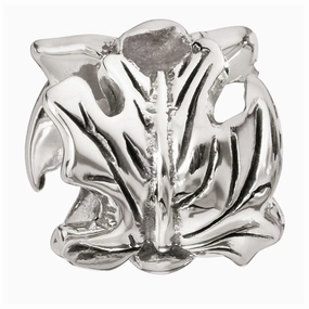 Silver bead - Drifting Leaves texture-silver-ornament  