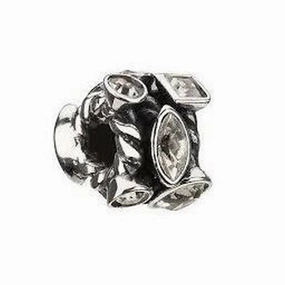 Silver bead - Marquise texture-silver-ornament  