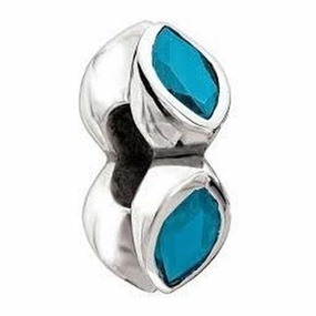 Silver bead - Midtown Marquise - indicolite texture-silver-ornament  