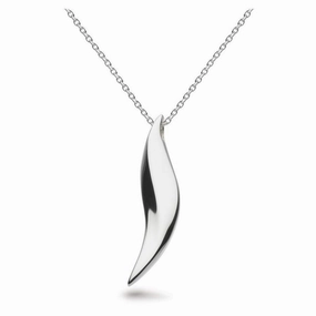 Silver Bevel Edge Necklace texture-silver-ornament  