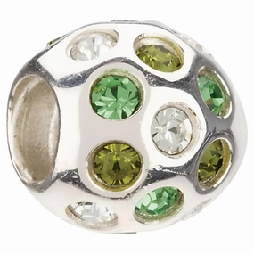 Silver Charm - Green Disco texture-silver-ornament  