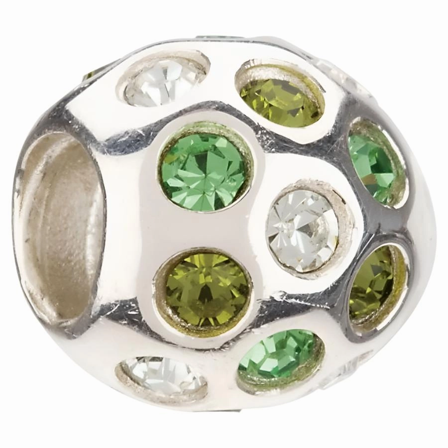 Silver Charm - Green Disco texture-silver-ornament  