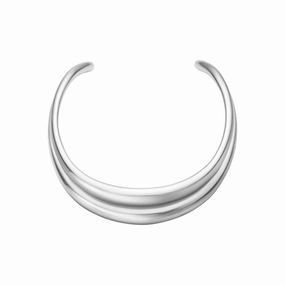 Silver Curve Neckring texture-silver-ornament  