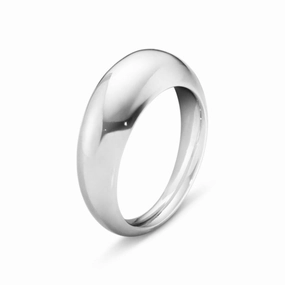 Silver Curve Slim Ring texture-silver-ornament  