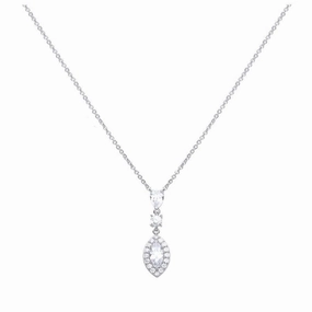 Silver CZ Necklace texture-silver-ornament  
