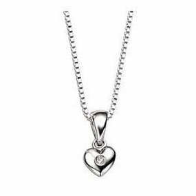 Silver D 4 Diamond Heart Pendant texture-silver-ornament  