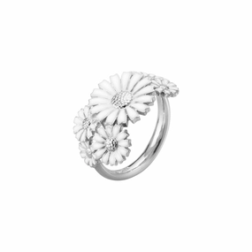 Silver Daisy Ring texture-silver-ornament  
