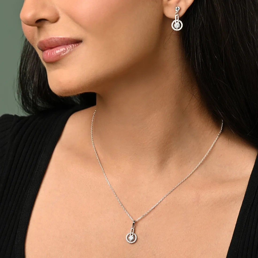 Silver Dulce Jewellery Set