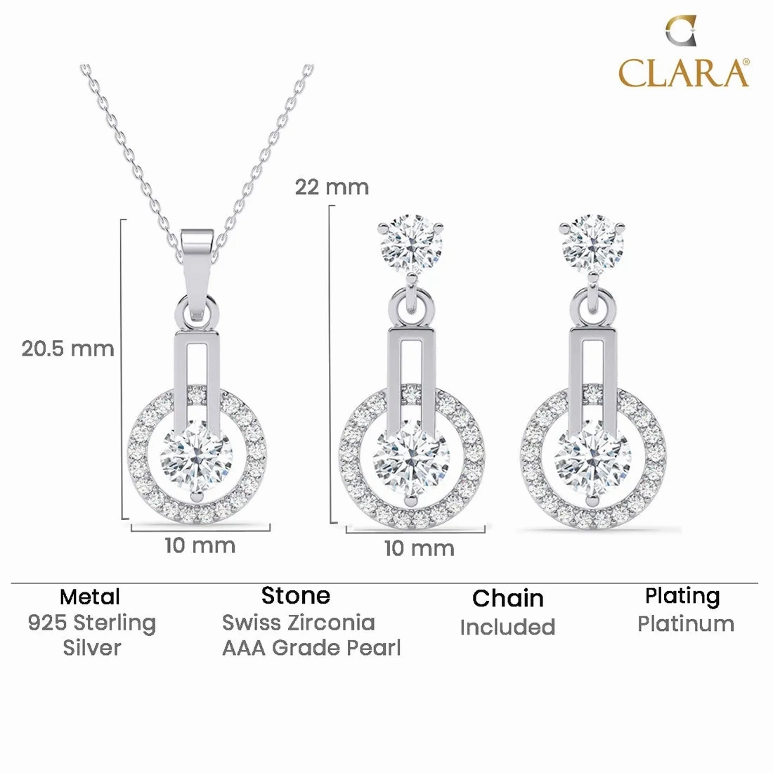 Silver Dulce Jewellery Set