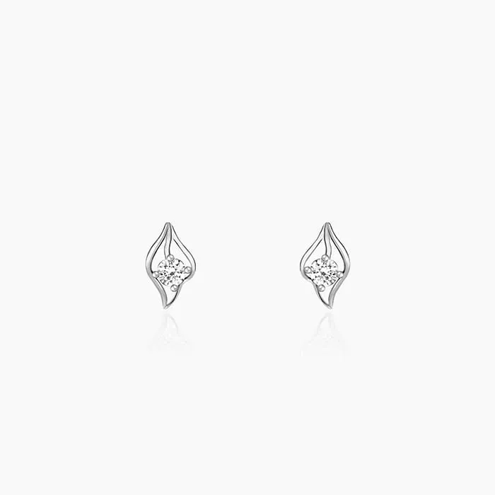 Silver Falling Dew Earrings