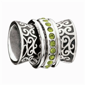 Silver filigree pattern bead - Palazzo Verde texture-silver-ornament  