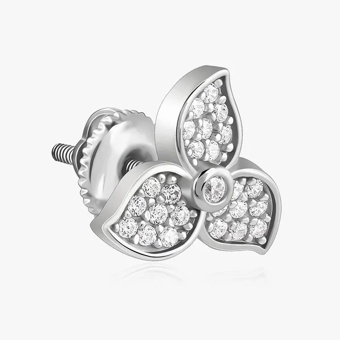 Silver Flowie Studs