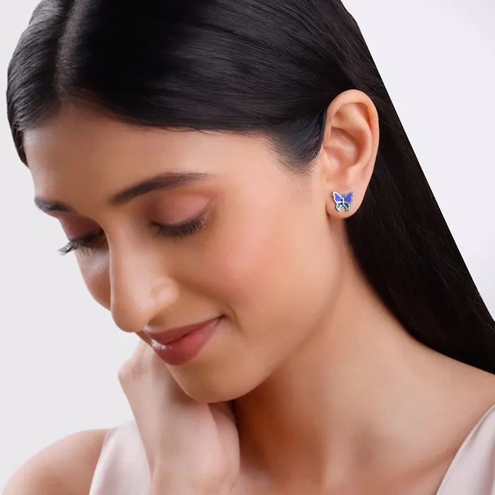 Silver Flutter Muse Earrings