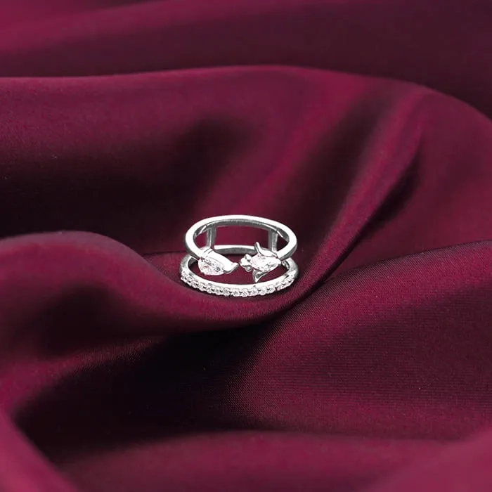 Silver Gorgeous Floral Beauty Ring