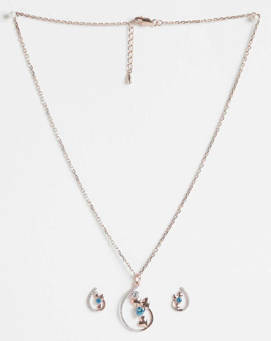 Silver Heart Jewellery Set