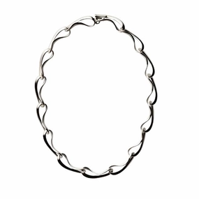 Silver Infinity Necklace texture-silver-ornament  