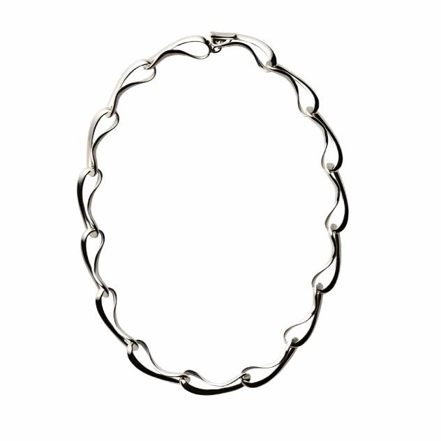 Silver Infinity Necklace texture-silver-ornament  