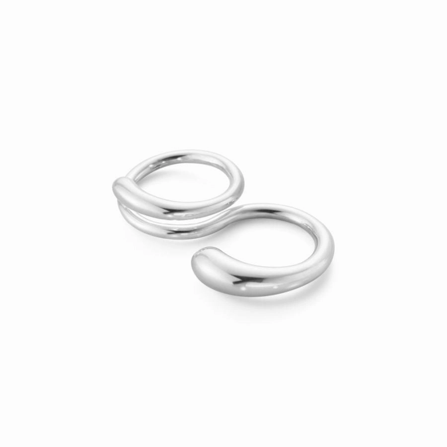 Silver Mercy Double Ring