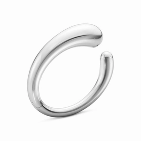 Silver Mercy Mega Bangle texture-silver-ornament  