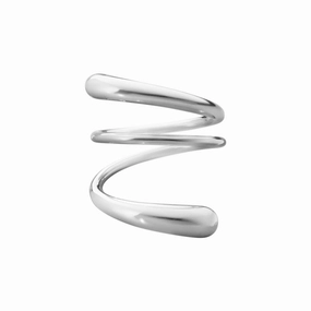Silver Mercy Twist Ring texture-silver-ornament  