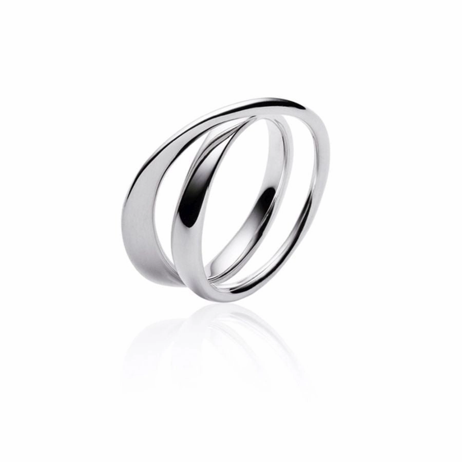 Silver Moebius Ring texture-silver-ornament  
