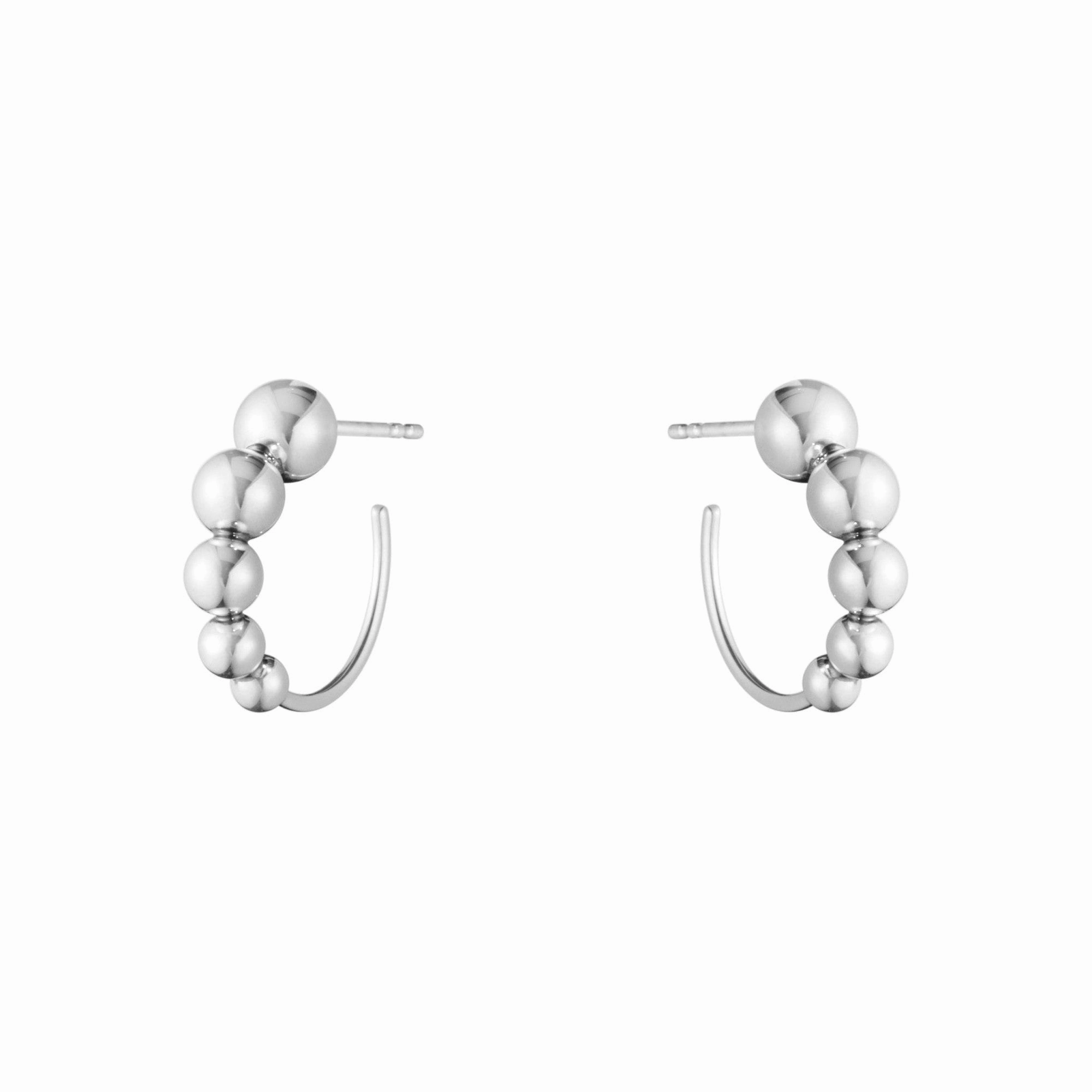 Silver Moonlight Grapes Earrings texture-silver-ornament  